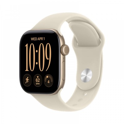 Apple Watch Series 12, 46 мм корпус из алюминия цвета золото Apple Watch Series 12, 46 мм корпус из алюминия цвета золото