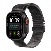 Apple Watch Ultra 4, 49 мм корпус из титана цвета Черный титан, браслет миланская петля