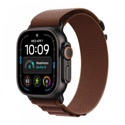 Apple Watch Ultra 4, 49 мм корпус из титана черного цвета, ремешок Alpine бордового цвета Apple Watch Ultra 4, 49 мм корпус из титана черного цвета, ремешок Alpine бордового цвета