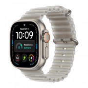 Apple Watch Ultra 4, 49 мм корпус из титана, полупрозрачный ремешок Ocean серого цвета