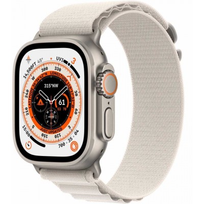 Apple Watch Ultra GPS + Cellular, 49 мм, корпус из титана, ремешок Alpine цвета «сияющая звезда»