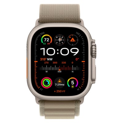 Apple Watch Ultra 2 GPS + Cellular, 49 мм корпус из титана, ремешок Alpine оливкового цвета