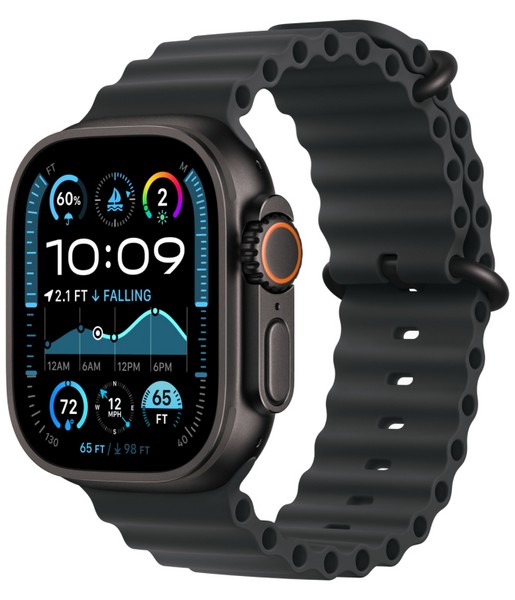 Apple Watch Ultra 2 Black GPS + Cellular, 49 мм корпус из титана, ремешок Ocean черного цвета